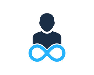 Infinity User Icon Logo Design Element