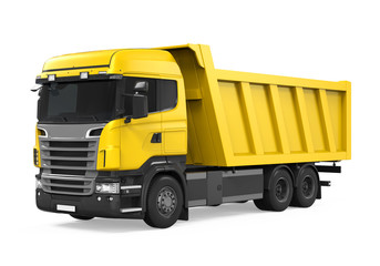 Tipper Dump Truck Isolated