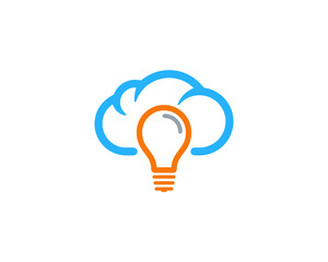 Idea Cloud Icon Logo Design Element