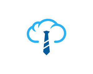 Cloud Job Icon Logo Design Element