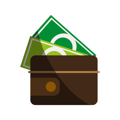 wallet with money icon image