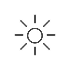 Isolated big sun icon vector