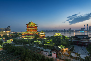 tengwang pavilion , one of Chinese famous ancient building in Nanchang,Jiangxi,China