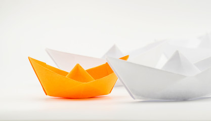 leadership concept origami