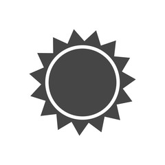 Isolated big sun icon vector 