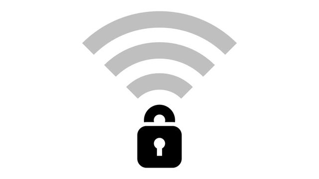 Video Wi-Fi Safety Lock Black Icon