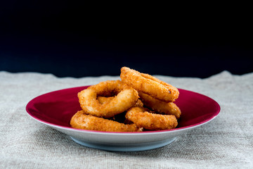 Fast food Homemade Crunchy Fried onion rings