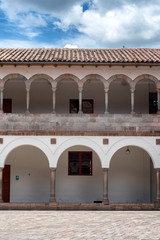 Fototapeta na wymiar Inner courtyard of the Cusco Cathedral in Cusco, Peru