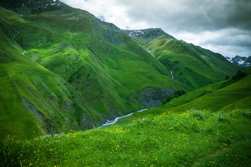 Green caucassian valley