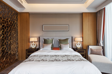 interior of modern luxury bedroom