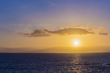 Naklejka na ściany i meble sunset on the sea 