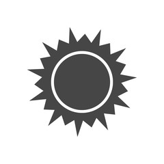 Sun icon vector 