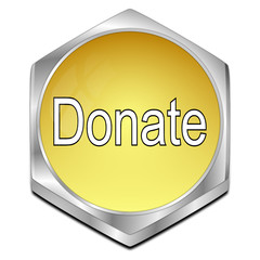 Donate Button - 3D illustration