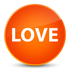 Love elegant orange round button