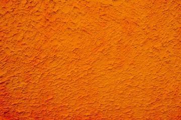 Texture and background of orange concrete wall.