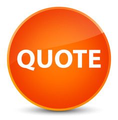 Quote elegant orange round button