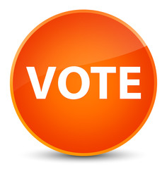 Vote elegant orange round button