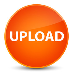 Upload elegant orange round button