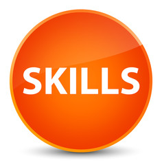 Skills elegant orange round button