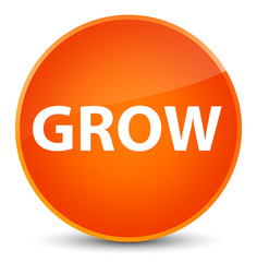 Grow elegant orange round button