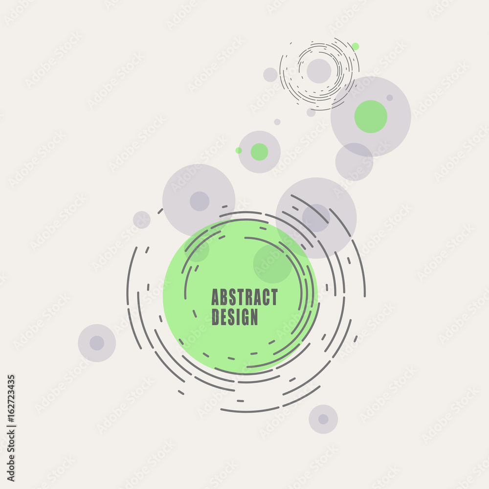 Aufkleber abstract modern technology background, futuristic twirl design. lines and clrcle structure elements
