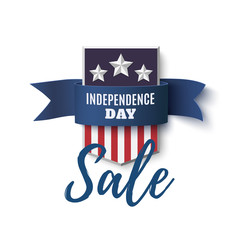 Independence Day sale background, 4th of July template.