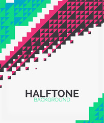 Halftone color texture background