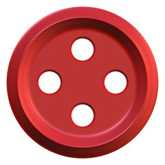 Red Sewing Button