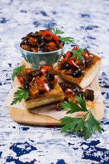 Stewed vegetables in sauce