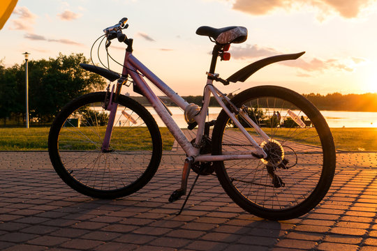 bike standing in the road