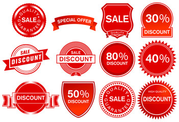 Obraz premium Verkaufs Label Elemente, illustration