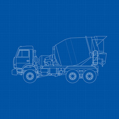 Concrete Mixer Drawing