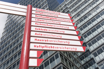 Versicherungen, Schild, Schutz