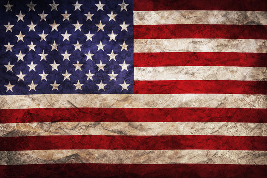 United States of grunge America flag