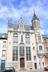 Obraz premium Historic mansion in downtown Binche, Wallonie, Belgium