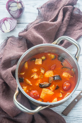 Thai red chicken curry