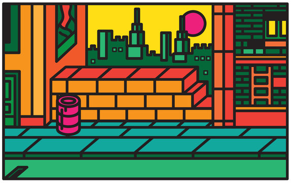 Retro Urban Street