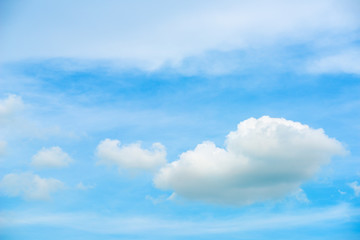 Beautiful blue sky with white cloud