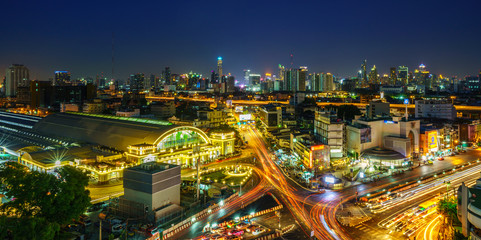 Bangkok City at night light - 162735814
