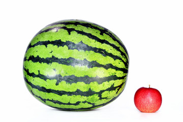 スイカとリンゴ