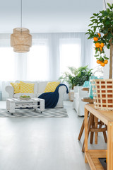 View of living room in apartment