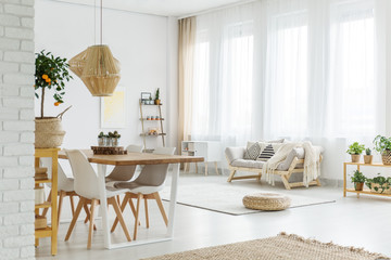 Table in living room