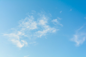 blue sky white cloud on air