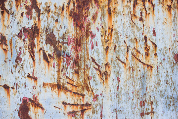 Old rusty steel wall for background. Abstract background.