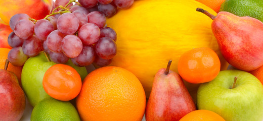 Naklejka na ściany i meble set of fruits and berries