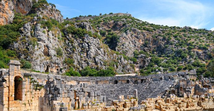 Ruins of Greco-Roman amphitheater