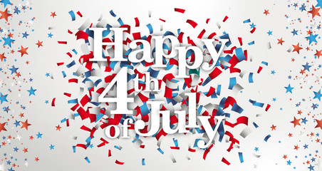 Happy 4th July Side Stars Header