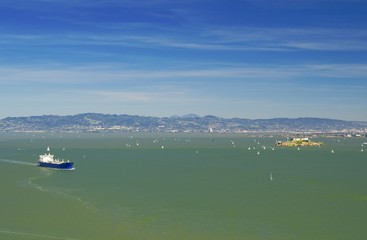 Fototapeta na wymiar View on Bay of San Francisco, California, USA