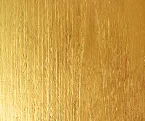 Gold paint on wooden for texture background
