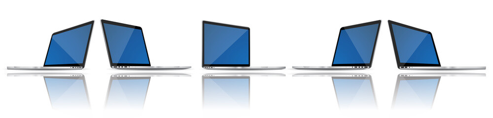 Set of modern notebooks